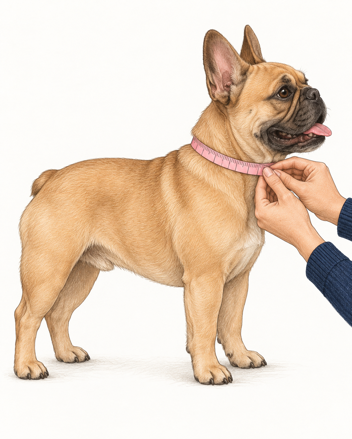 Come misurare correttamente il collo del cane con un metro aderente
